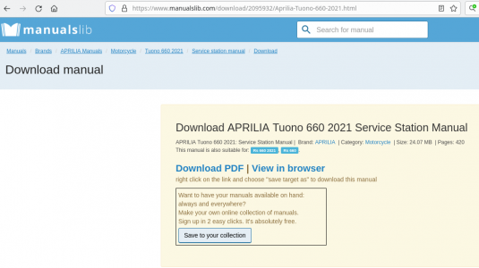 Manualslib Tuono Download.png