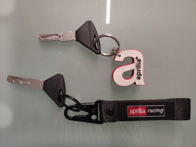 Aprillia Racing Schlüsselanhänger aus Leder